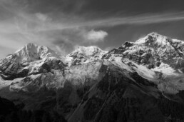 Sulden, Schneebedeckte Berge, SW