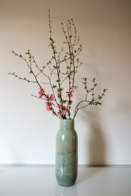 Vase mit Knospen